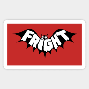 Black & White Fright Bat Sticker